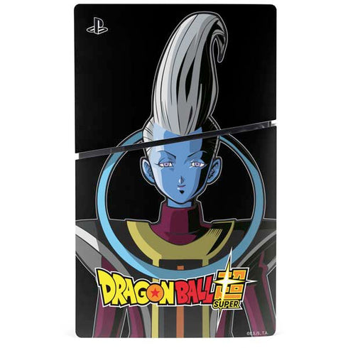Dragon Ball Super Whis Portrait PS5 Slim Digital Edition Console Skin