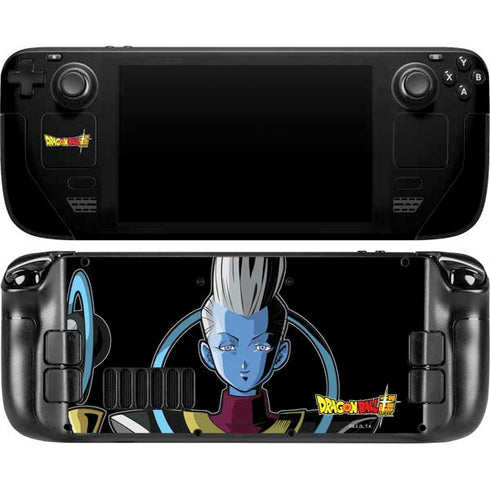 Dragon Ball Super Whis Portrait Steam Deck Handheld Gaming Computer OLED Skin