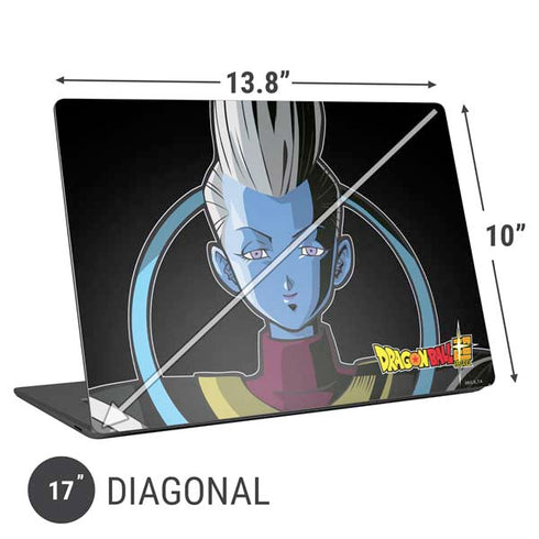 Dragon Ball Super Whis Portrait Universal Laptop 17in (13.8 x 10in) Skin