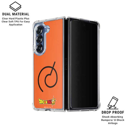 Dragon Ball Super Whis Symbol Galaxy Z Fold7 Clear Case