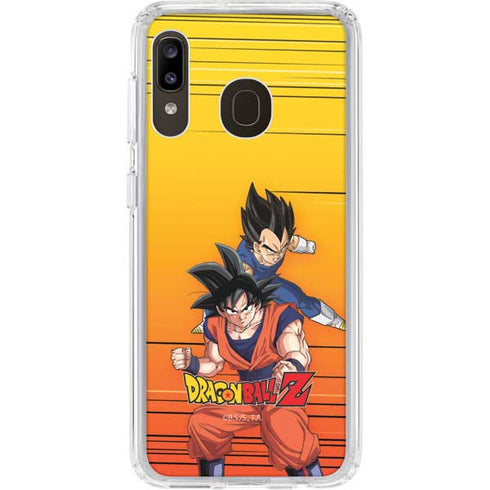 Dragon Ball Z Goku & Vegeta Galaxy A20 Clear Case