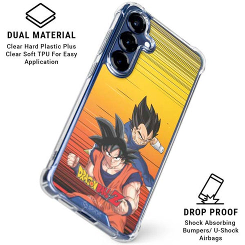 Dragon Ball Z Goku & Vegeta Galaxy S25 FE Clear Case