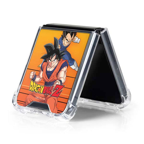 Dragon Ball Z Goku & Vegeta Galaxy Z Flip5 5G Clear Case
