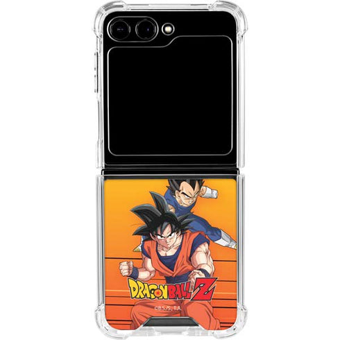 Dragon Ball Z Goku & Vegeta Galaxy Z Flip6 Clear Case