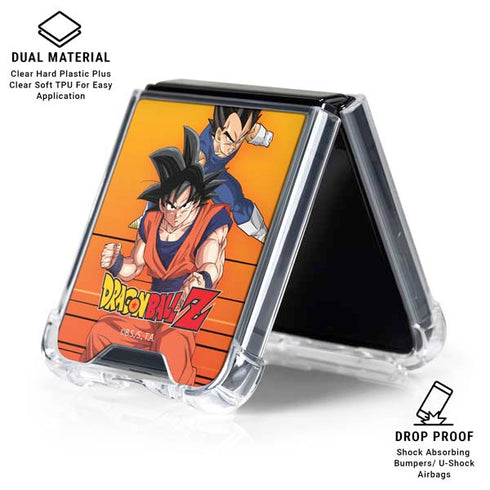 Dragon Ball Z Goku & Vegeta Galaxy Z Flip6 Clear Case