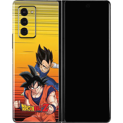 Dragon Ball Z Goku & Vegeta Galaxy Z Fold2 5G Skin