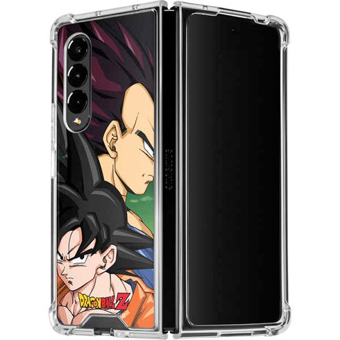 Dragon Ball Z Goku & Vegeta Galaxy Z Fold4 5G Clear Case