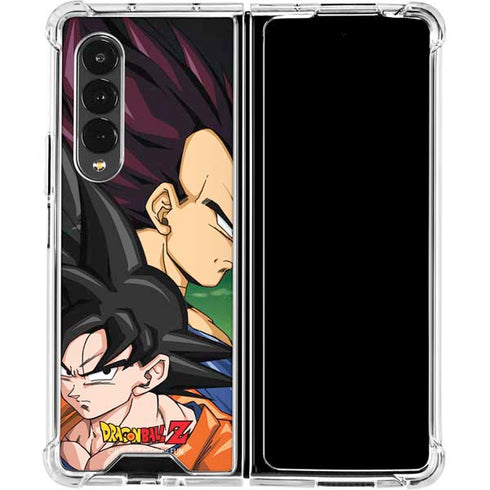 Dragon Ball Z Goku & Vegeta Galaxy Z Fold4 5G Clear Case