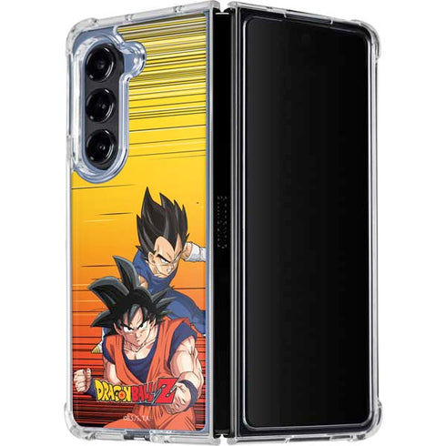 Dragon Ball Z Goku & Vegeta Galaxy Z Fold5 5G Clear Case