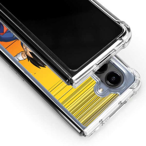 Dragon Ball Z Goku & Vegeta Galaxy Z Fold5 5G Clear Case