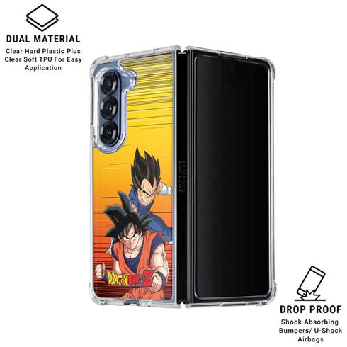 Dragon Ball Z Goku & Vegeta Galaxy Z Fold6 Clear Case