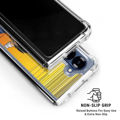 Dragon Ball Z Goku & Vegeta Galaxy Z Fold6 Clear Case