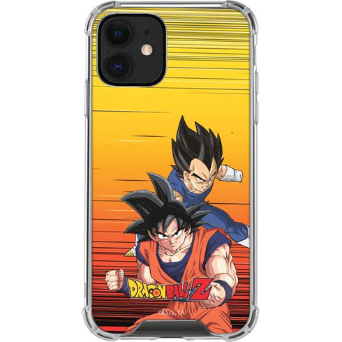 Dragon Ball Z Goku & Vegeta iPhone 12 Clear Case