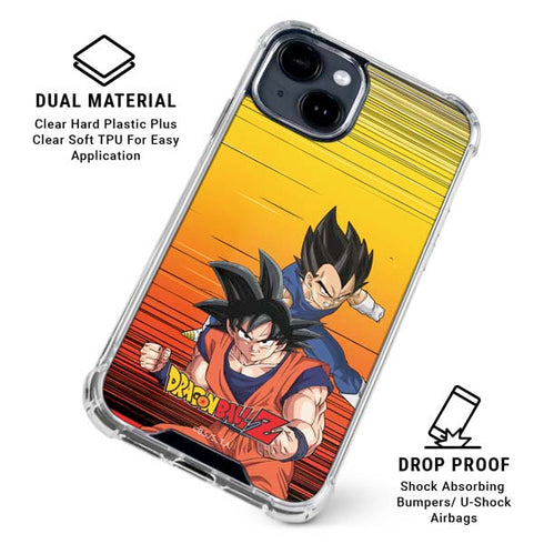 Dragon Ball Z Goku & Vegeta iPhone 14 Plus Clear Case