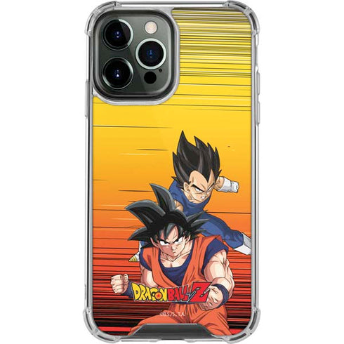 Dragon Ball Z Goku & Vegeta iPhone 14 Pro Max Clear Case
