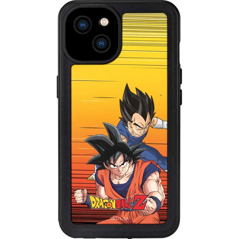 Dragon Ball Z Goku & Vegeta iPhone 15 Plus Waterproof Case