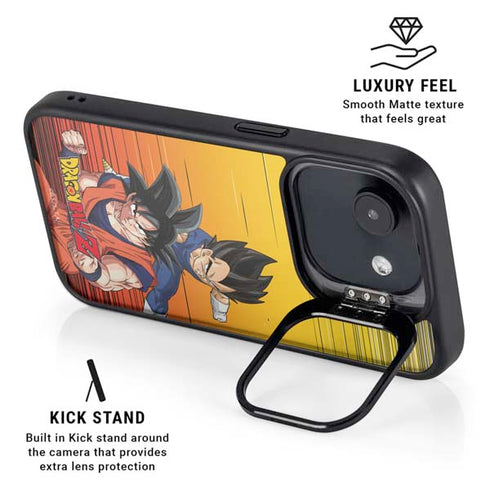 Dragon Ball Z Goku & Vegeta iPhone 16e Kickstand Case