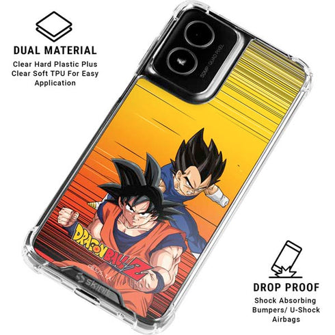 Dragon Ball Z Goku & Vegeta Moto G Power 5G (2024) Clear Case