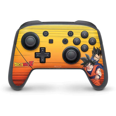 Dragon Ball Z Goku & Vegeta Nintendo Switch Pro Controller Skin