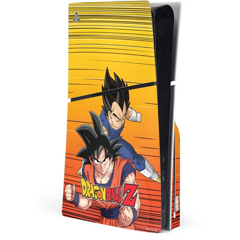 Dragon Ball Z Goku & Vegeta PS5 Slim Disk Console Skin