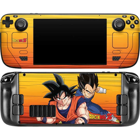 Dragon Ball Z Goku & Vegeta Steam Deck Handheld Gaming Computer OLED Skin