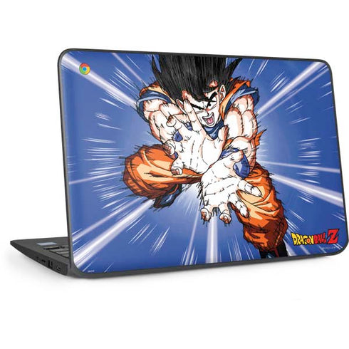 Dragon Ball Z Goku Kamehameha Blast HP Chromebook Skin
