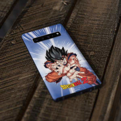 Dragon Ball Z Goku Kamehameha Blast Galaxy S10 Skin