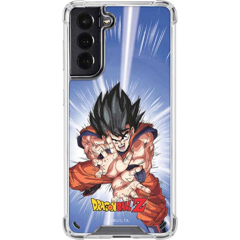 Dragon Ball Z Goku Kamehameha Blast Galaxy S21 5G Clear Case