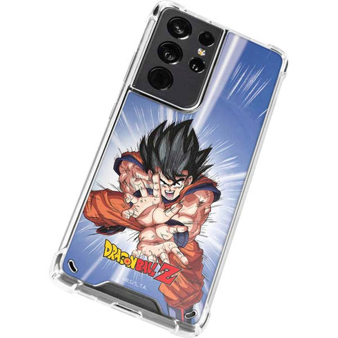 Dragon Ball Z Goku Kamehameha Blast Galaxy S21 Ultra 5G Clear Case