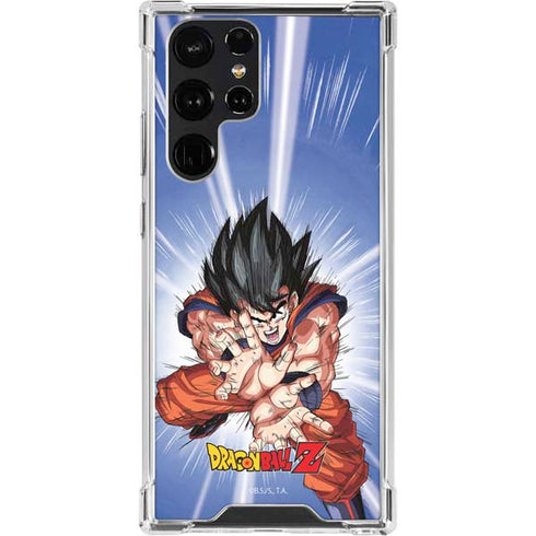 Dragon Ball Z Goku Kamehameha Blast Galaxy S22 Ultra Clear Case