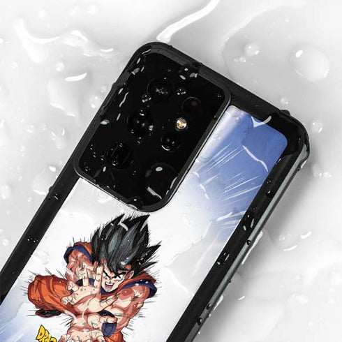 Dragon Ball Z Goku Kamehameha Blast Galaxy S24 Ultra Waterproof Case