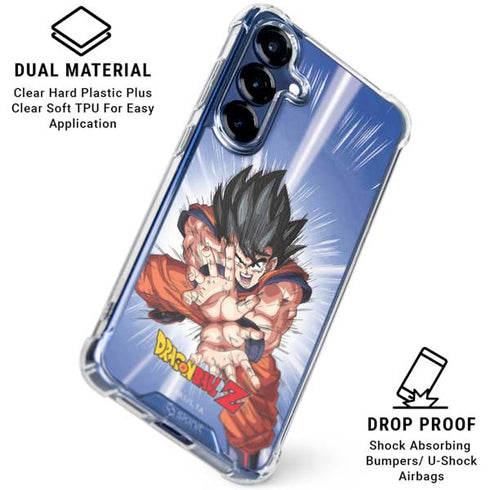 Dragon Ball Z Goku Kamehameha Blast Galaxy S25 Clear Case