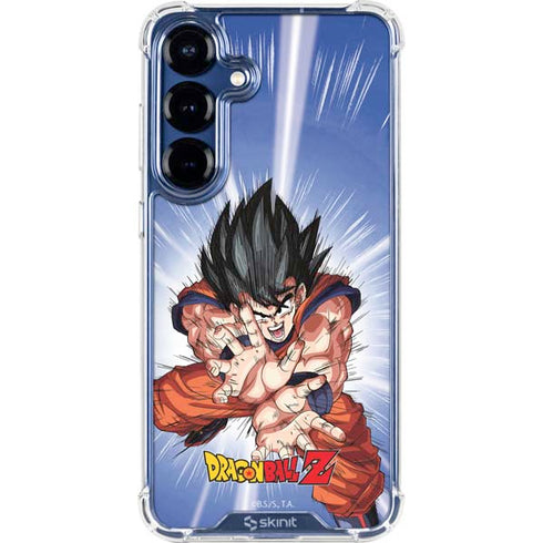 Dragon Ball Z Goku Kamehameha Blast Galaxy S25 Plus Clear Case