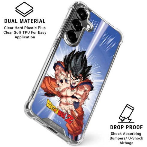 Dragon Ball Z Goku Kamehameha Blast Galaxy S26 Plus Clear Case