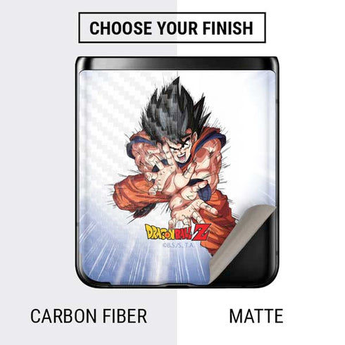 Dragon Ball Z Goku Kamehameha Blast Galaxy Z Flip Skin