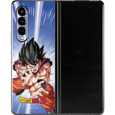 Dragon Ball Z Goku Kamehameha Blast Galaxy Z Fold3 5G Skin