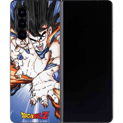 Dragon Ball Z Goku Kamehameha Blast Galaxy Z Fold4 5G Skin