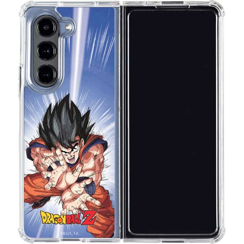 Dragon Ball Z Goku Kamehameha Blast Galaxy Z Fold5 5G Clear Case