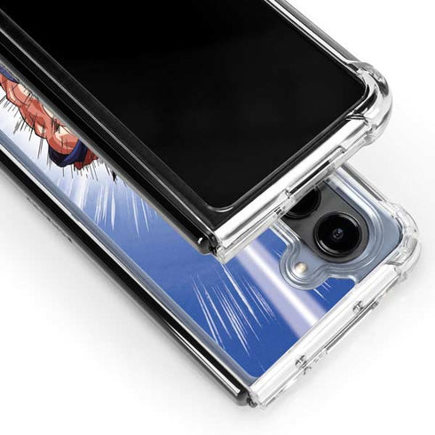 Dragon Ball Z Goku Kamehameha Blast Galaxy Z Fold5 5G Clear Case