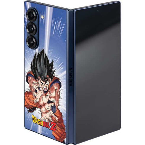 Dragon Ball Z Goku Kamehameha Blast Galaxy Z Fold6 Skin
