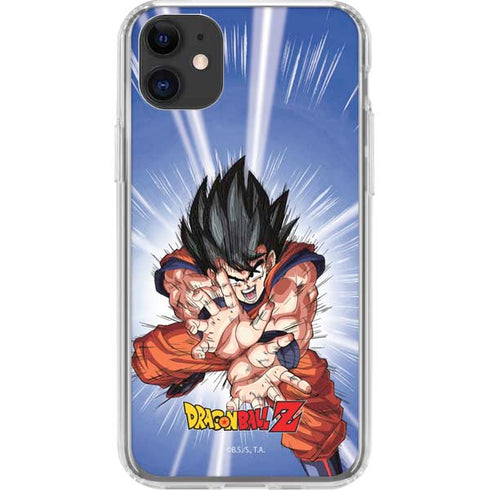 Dragon Ball Z Goku Kamehameha Blast iPhone 11 Clear Case