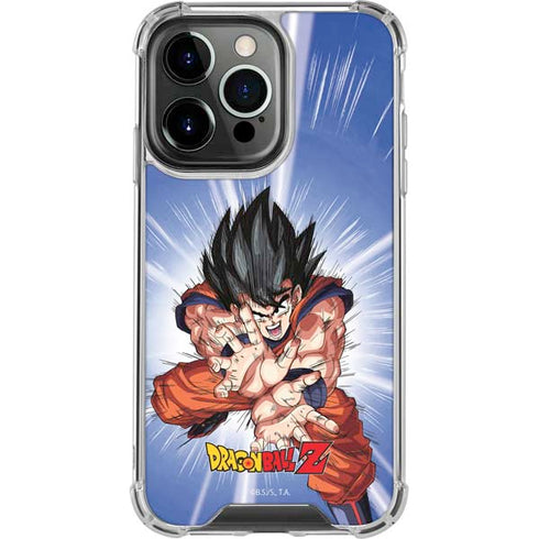 Dragon Ball Z Goku Kamehameha Blast iPhone 13 Pro Clear Case