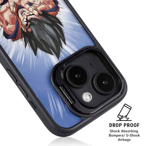Dragon Ball Z Goku Kamehameha Blast iPhone 14 Kickstand Case