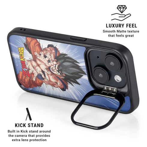 Dragon Ball Z Goku Kamehameha Blast iPhone 14 Plus Kickstand Case