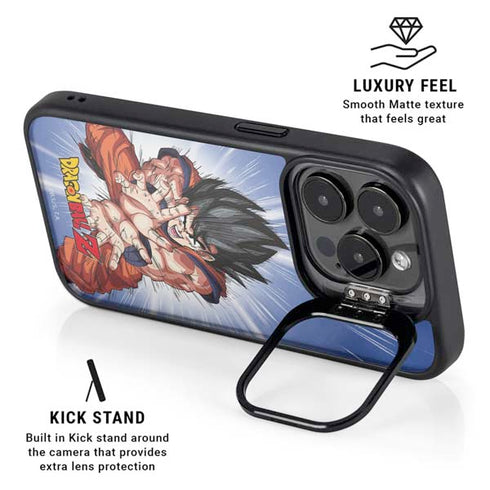 Dragon Ball Z Goku Kamehameha Blast iPhone 14 Pro Max Kickstand Case