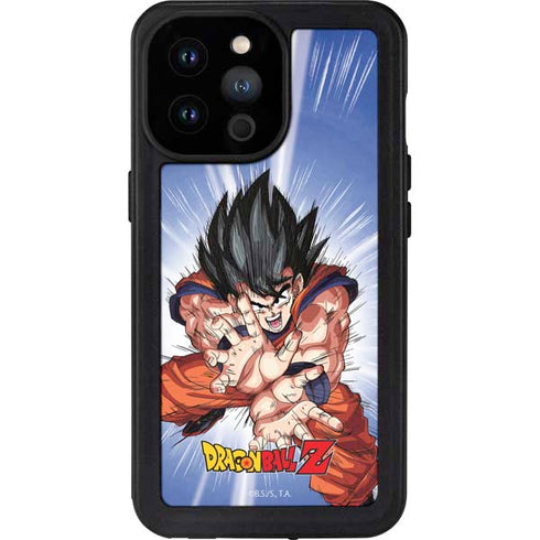 Dragon Ball Z Goku Kamehameha Blast iPhone 14 Pro Max Waterproof Case