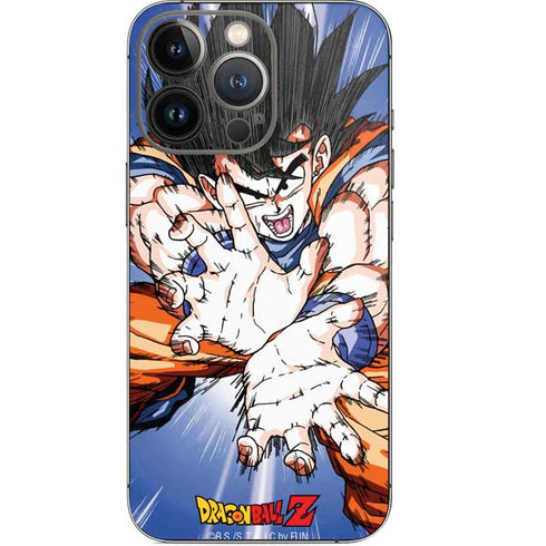 Dragon Ball Z Goku Kamehameha Blast iPhone 14 Pro Skin