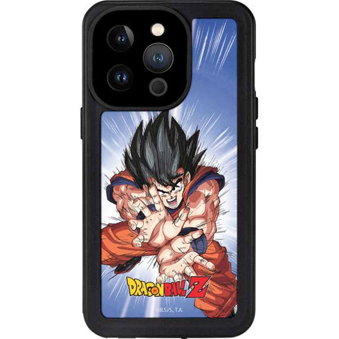 Dragon Ball Z Goku Kamehameha Blast iPhone 14 Pro Waterproof Case
