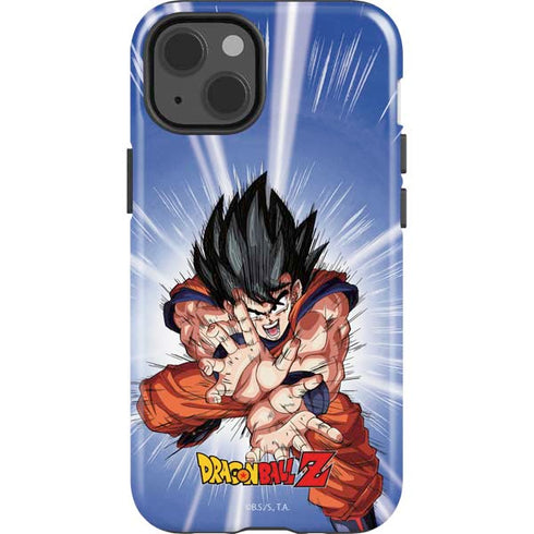 Dragon Ball Z Goku Kamehameha Blast iPhone 15 Plus Impact Case