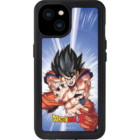Dragon Ball Z Goku Kamehameha Blast iPhone 15 Plus Waterproof Case